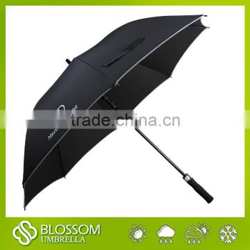 27'' EVA handle Golf Umbrella with logo print, Automatic fiberglass umbrella