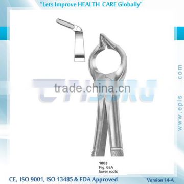 Extraction Forceps, lower roots, Fig 68A, Periodontal Oral Surgery
