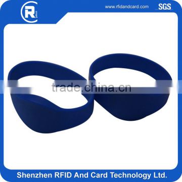 HF /UHF Rfid Silicone oval face Wristbands/ Rfid Bracelet