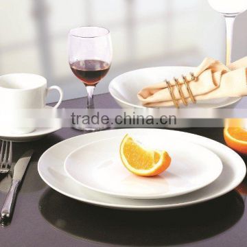 WHITE PORCELAIN DINNER SET (COUPE) SDW3001