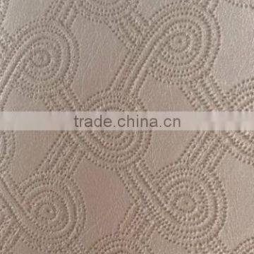 NEW !PVC sofa leather with shinning surface and wool fabric backing
