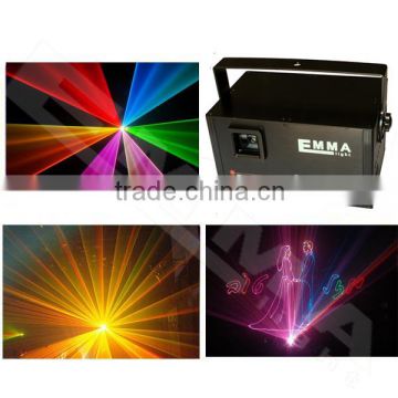 3D RGB 3500mW DMX 512 Laser Scanner Projector Stage Lighting Effect Party Xmas DJ Disco Show Lights Full Color Light