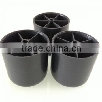 50*50mm Black round plastic furniture sofa legs M012