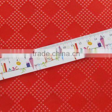 17cm flexible ruler for students printing design plastic rulers for promotion gifts