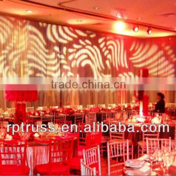 Creative handmade pipe and drapes for wedding