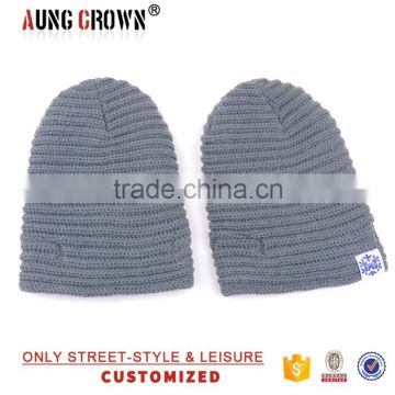 winter custom knitted beanie hat wholesale