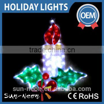 2016 Christmas Candle 2D Led Rope Motif Light