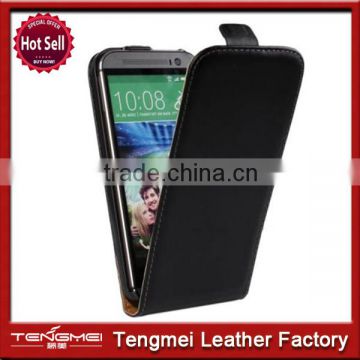 Genuine leather flip case for Htc M9,for Htc M9 flip case