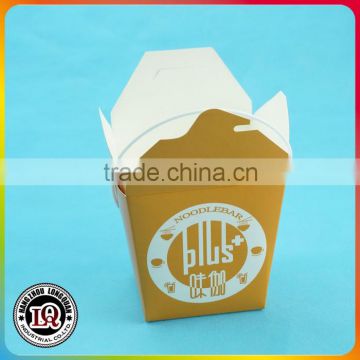 32oz Disposable Square Bottom Noodle Box with Handle