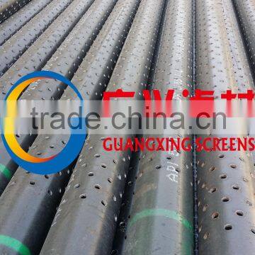 Perforated slotted support tube