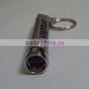 Portable metal micro light led keychain flashlight/mini keychain led/led flashlight torch with keychain JLP-036
