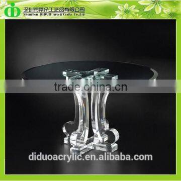 DDH-T130 Trade Assurance Clear Plexiglass Round Dining Table