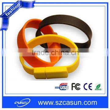 Silicone wristbank usb with Custom Bracelet USB Hard Drive