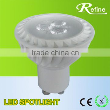 LED gu10 3w 4w 5w 6w 25 / 60 degree smd 3030 plastic 3w led gu10