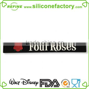 Wholesale promotional cheap duarble rose silicone mat for bar glasses