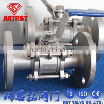 RST 3PC Stainless Steel Floating Flange Pattern Ball Valve