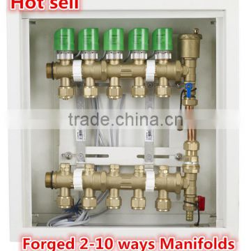 underfloor heating system Manifolds System, High Quality Brass Manifold,Brass Water Manifold