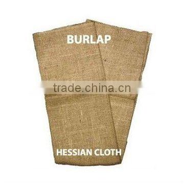 Custom 100% Jute Natural Plain Knitted Hessian Cloth Burlap