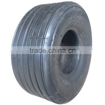 15 inch 6.00-6 rib turf tire rubber wheel for power equipment