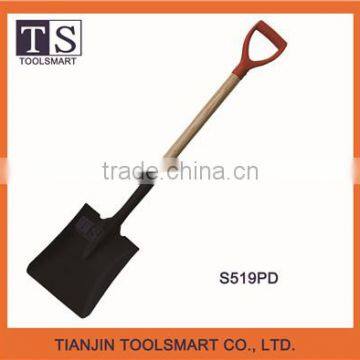 Different types of camping steel garden shovel with wooden handle