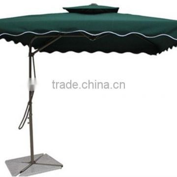 green steel hanging umbrella with double roof UBM00010
