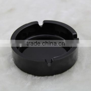 black pigment glass ashtray with logo