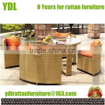 Youdeli fashion rattan outdoor furniture dining set
