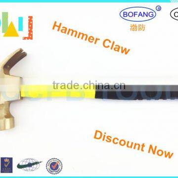 Non-sparking Aluminum Bronze Hammer Claw With Fiber Handle,Explosion-proof Hammer Claw,Nonsparking Hammers