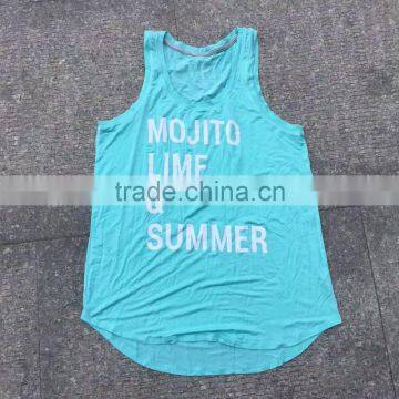 Ladies china stock apparel cotton gym tank top