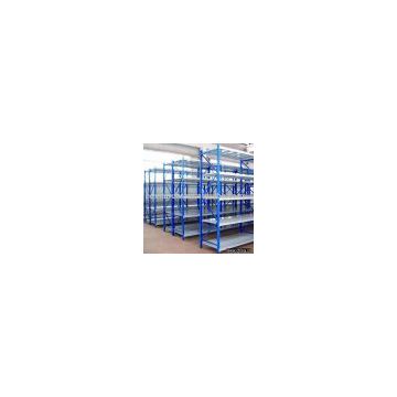 Medium duty Warehouse Shelving with Steel Decking and Open Beam Racking