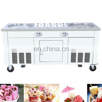 commercial single or double pan fried ice cream roll machine for sale