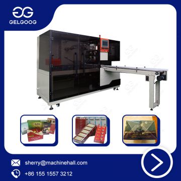 Automatic Perfume Box Wrapping Machine Candy Box Cellophane Wrapping Machine