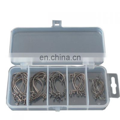 50pcs/boxHigh carbon steel fishing hooks crank hook lure Worm Pesca for Soft Bait Tackle high quality accessories