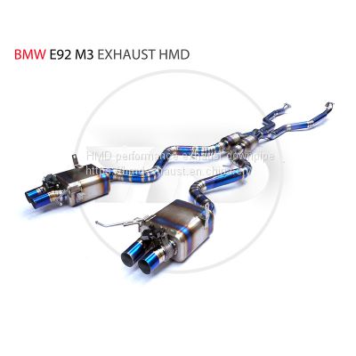 Titanium Alloy Exhaust Pipe Manifold Downpipe is Suitable for BMW E92 M3 Auto Modification Electronic Valve whatsapp008618023549615
