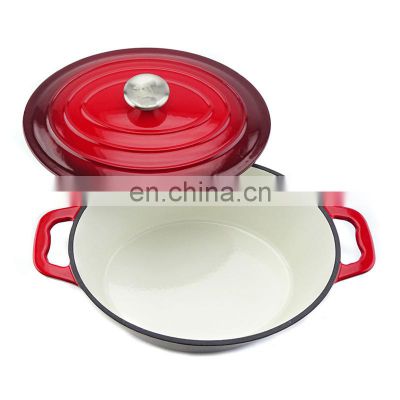Outdoor Camping Enamel Sauce Chinese Cast Iron Pot