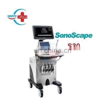 Best Seller Sonoscape S30 Trolley Ultrasound Scanner 3D 4D Color Doppler Ultrasound Machine