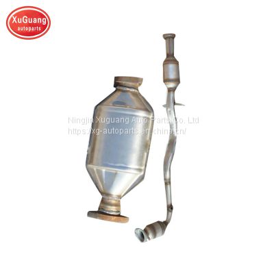 Auto exhaust three way catalytic converter for Hafei Saibao with left and right part