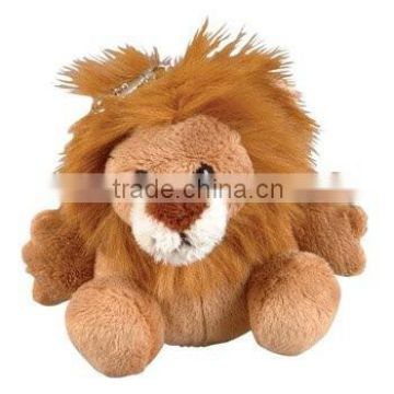 keychain mini plush stuffed toy lion soft toy , stuffed animal samll lion keychain