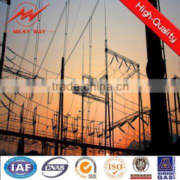 galvanized electrical power distribution substation
