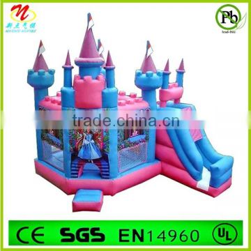 2014 High Quality PVC Cheap Princess Theme Inflatable Castle For Kids