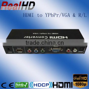 2016 China Fantanstic Selling Ypbpr VGA Converter HDMI to VGA/Ypbpr+SPDIF Converter With R/L