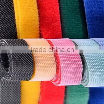 Custom adhesive Double Side Hook and loop tape for cable mangement                        
                                                Quality Choice