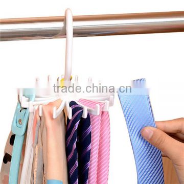 belt tie hanger , H0T123 , pp revolving tie rack , 15 colorful round ties scarves plastic hanger