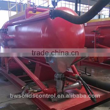 water well drill equipment with wheel solid control mud tank