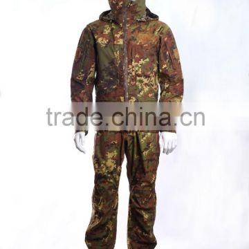 OEM service PTFE waterproof camouflage military uniform