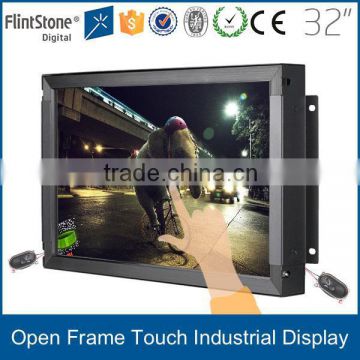 22,32" gaming machine touch screen monitor, open frame IR touch screen monitor, lcd monitor flush mount full HD touch optional