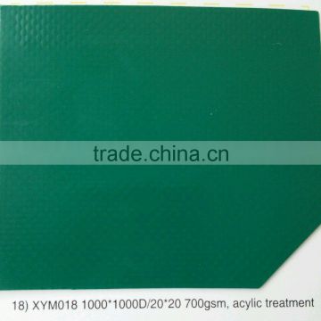 PVC Tarpaulin acylic treatment