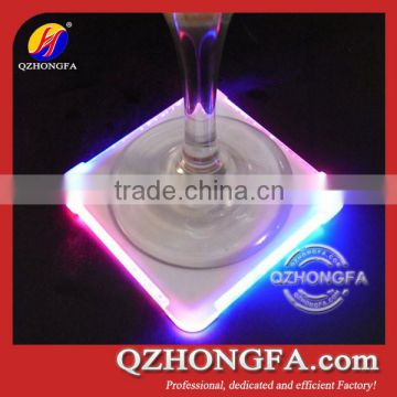 Hot Sales Square Glass LED Lighted Coaster                        
                                                Quality Choice