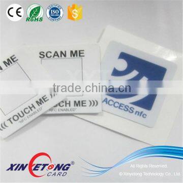 ISO14443A rfid tag 50*50mm MF S50 nfc sticker with 1k memory