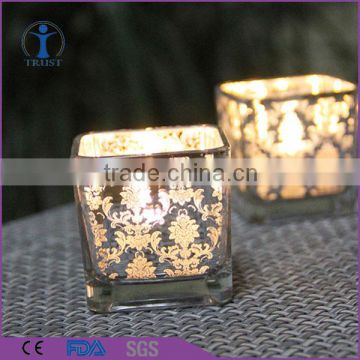 home wedding electroplate glass candle holder